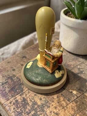 Brown Bag Cookie Art 1998 "Checking It Twice" Santa decorative cookie stamp.